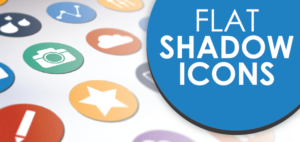 Flat Shadow Icons PowerPoint