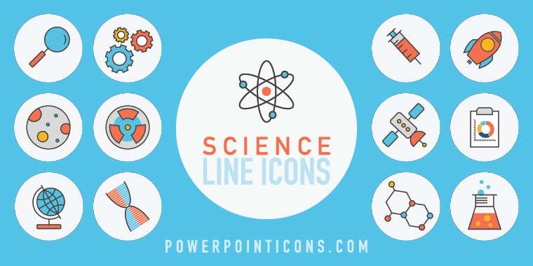 Science Line Icons PowerPoint Icons Tim Slade